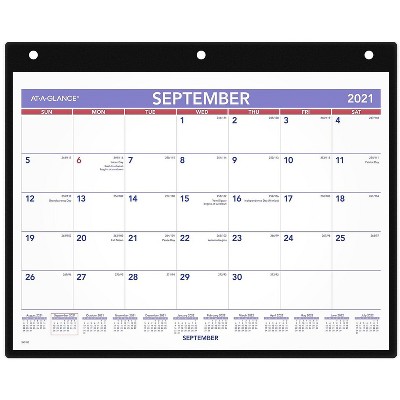 AT-A-GLANCE 2021-2022 8.25" x 11" Academic Monthly Calendar Small White SK7-00-22