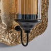 Danya B Vivien 14" Abstract Gold Wall Candle Sconce with Glass Hurricane - 4 of 4