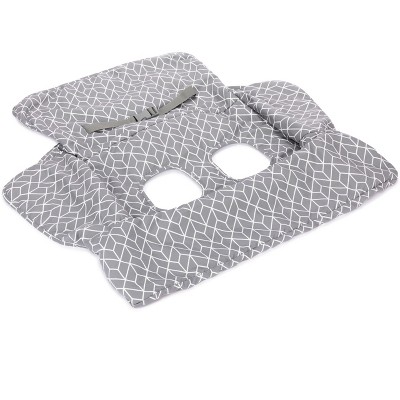 Image of Diono Shop 'n Go Cart Liner, Shopping Cart Cover for Baby, Machine Washable, Gray