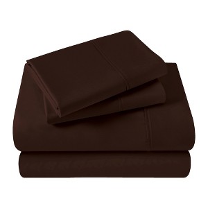 Egyptian Cotton 400 Thread Count Solid Deep Pocket Sheet Set by Blue Nile Mills - 1 of 4
