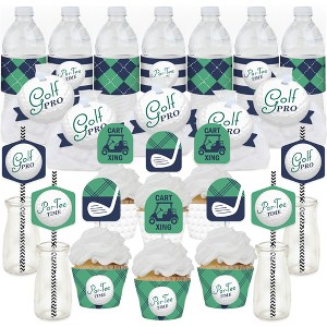 Big Dot of Happiness Par-Tee Time - Golf - Birthday or Retirement Party Favors and Cupcake Kit - Fabulous Favor Party Pack - 100 Pieces - 1 of 4