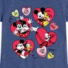 Girls' - Disney - Heart Grid Fitted Short Sleeve Graphic T-Shirt - 2 of 4