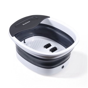 Brookstone Heated Collapsible Foot Bath - Vibrating Massage, Soothing Soak, Space-Saving - 1 of 4