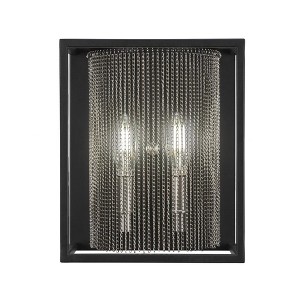 Toltec Lighting Cadina 2 - Light Sconce in  Matte Black/Brushed Nickel - 1 of 1