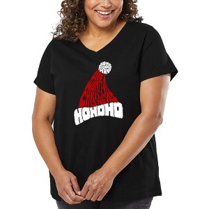 LA Pop Art All I Want for Christmas is You - Women's Word Art V-Neck - 1 of 4