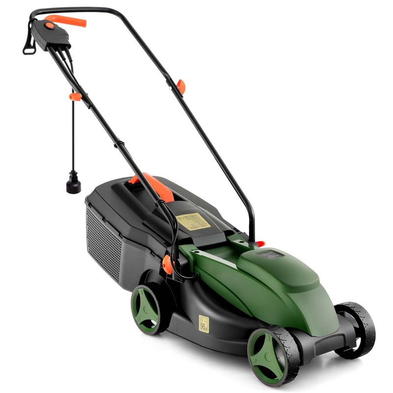 Costway Electric Corded Lawn Mower 12-AMP 14-Inch Walk-Behind Lawnmower with Collection Box, 1 of 11