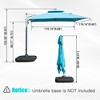 Kumasinova 360° Rotation Offset Patio Umbrella,Outdoor Umbrella with Hydraulic Lift,Beach Umbrella with Adjustable Tilt,Outdoor Umbrellas for Patio - 2 of 4