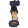 Allegra K Women's Block Heel Zipper Buckle Ankle Strap Sandals - 2 of 4