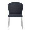 Set of 4 Oneida Dining Chairs Graphite - ZM Home: Modern Upholstered Kitchen Seating, Metal Legs, No Assembly Required - 3 of 4