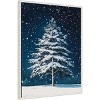 23"x30" Amanti Art Winter Snowy Pine Tree by Pictufy Studio Framed Canvas Wall Art - 2 of 4