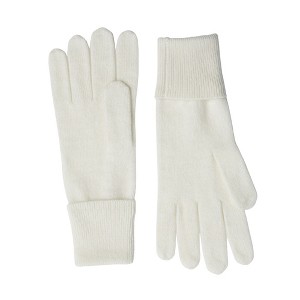 JENNIE LIU 100% Cashmere Knitted Gloves - 1 of 2