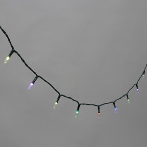 Philips LED Smooth Christmas Mini Indoor Outdoor Miniature String Lights Multicolor Light Bulb with Green Wire - 1 of 4