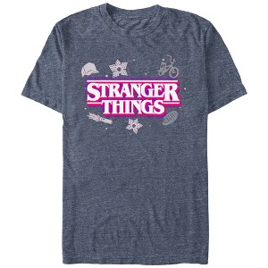 Men's Stranger Things Icons Logo T-Shirt - 1 of 2