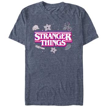 Men's Stranger Things Icons Logo T-Shirt