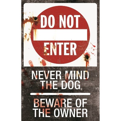 Halloween Metal Sign-Do Not Enter