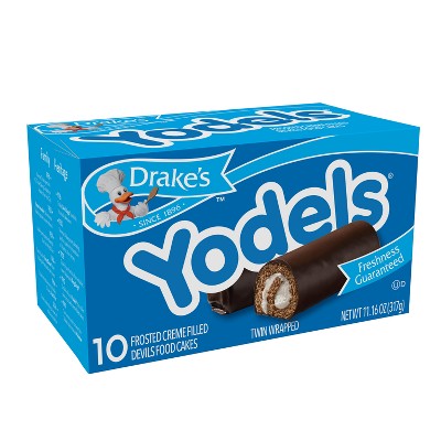 Drake Yodels Frosted Creme Filled Devil's Food Cakes - 10ct/11oz