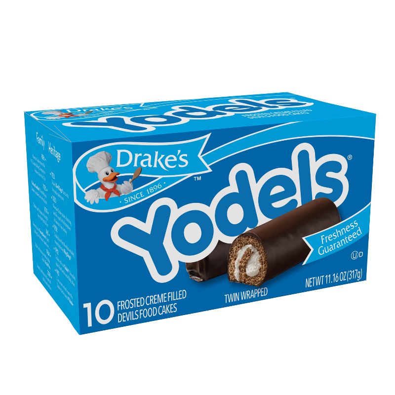 Drake Yodels Frosted Creme Filled Devil's Food Cakes - 10ct/11oz, 1 of 6