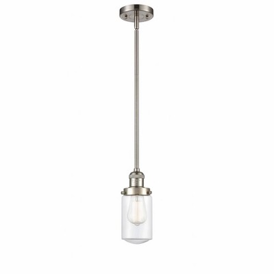 Dover - 1 Light Stem Hung Mini Pendant In Traditional Style-10.25 Inches Tall and 4.5 Inches Wide