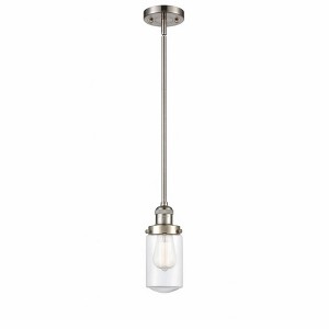 Dover - 1 Light Stem Hung Mini Pendant In Traditional Style-10.25 Inches Tall and 4.5 Inches Wide - 1 of 1
