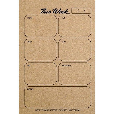 Weekly Planner Notepad - by  Llama Bird Press (Paperback)