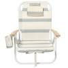 Sunnylife Deluxe Beach Chair - La Palma Sage Stripe - Adjustable, Cooler Bag - 2 of 4
