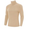 Coolmee Men's Casual Slim Fit Turtleneck Pullover Sweaters Tops with Twist Patterned - 2 of 4