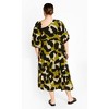 Women's Plus Size Aria Print Dress - olive | CITY CHIC - 2 of 4