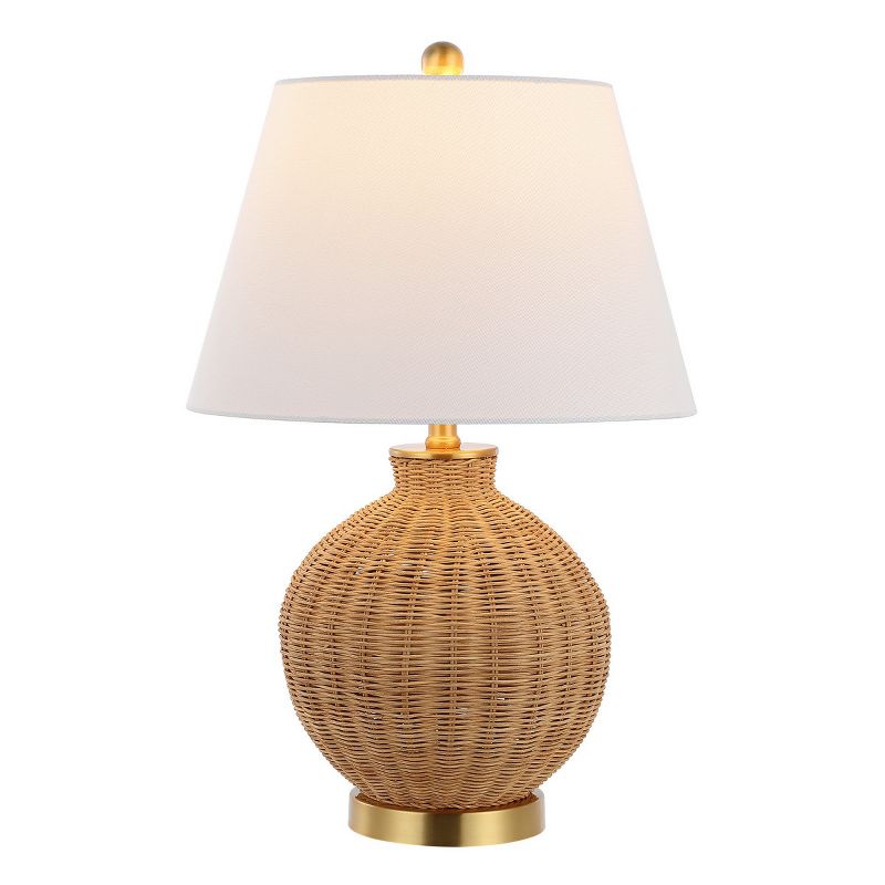 Nobuo 23 Inch Table Lamp - Natural/Brass - Safavieh., 3 of 5