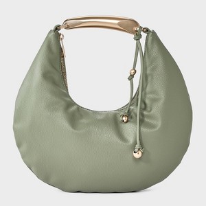 Metal Handle Crescent Handbag - A New Day™ - 1 of 4