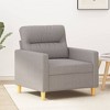 vidaXL Sofa Chair Dark Gray 23.6" Fabric - 2 of 4