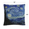 Van Gogh 16 X 16 Decorative Throw Pillow by Trademark Fine Art - 4 of 4