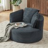 Oversized Corduroy Chair and a Half with Cushioned Backrest, Modern Upholstered Lounge Chair for Living Room or Apartment-The Pop Home - 3 of 4