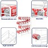 LunaLulinlk 2 Pack Stackable Beverage Soda Can Dispenser Storage Rack Organizer for Pantry and Refrigerator, White - 4 of 4