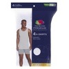 Fruit Of the Loom Fruit of the Loom Men's Premium A-Shirt, White 4 Pack - 4 of 4