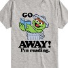 Boys' - Sesame Street - Oscar Go Away Im Reading Short Sleeve Graphic T-Shirt - 2 of 4
