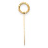 Black Bow Jewelry 14k Yellow Gold, Ella Collection Medium Fancy Script Initial P Pendant - 2 of 4