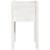 vidaXL Garden Planters 2 pcs White 60x31x31 cm Solid Pinewood - 4 of 4
