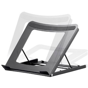 Monoprice Adjustable Folding Laptop Stand - Steel Ideal For Work, Home, Office Laptops - Workstream Collection - 1 of 4