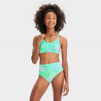 Girls' 'blurred Lines' Floral Printed Bikini Set - Art Class™ : Target