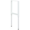 vidaXL Adjustable Work Bench Frames 2 pcs Metal 21.7"x(27.2"-37.6") Gray - 4 of 4