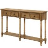 OUTSUPPLY Console Table with 2 Storage Drawers & Bottom Shelf, Sofa Table for Living Room, Entryway, Easy Assembly - 4 of 4