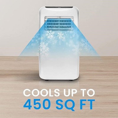 SereneLife 10,000 BTU White Portable Air Conditioner with Remote