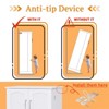 50 inch LED Kitchen Pantry Storage Cabinet with Adjustable Shelves and Door Racks, Freestanding for Small Spaces - 4 of 4