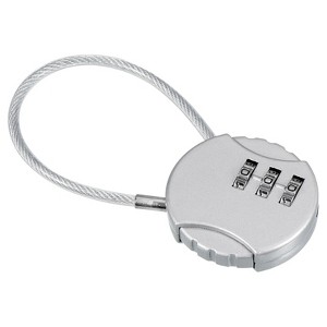 Unique Bargains Outdoor Waterproof 3-Digit Combination Lock with Wire Rope - 1 of 4