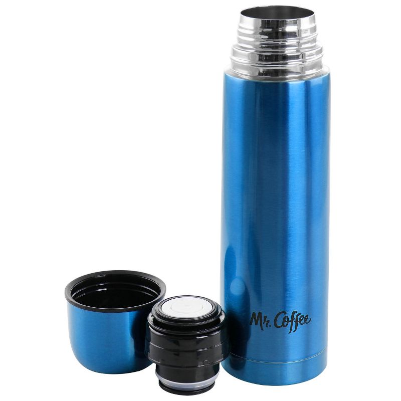 Mr. Coffee Javelin 15.5 Ounce Stainless Steel Double Wall Thermal Travel Bottle in Blue, 2 of 6