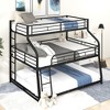 PAGED Twin XL over Twin XL Bunk Bed Modern Metal Bed Frame with 2 Storage Drawers, Guardrail and Ladder for Bedroom - 2 of 4