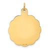 Black Bow Jewelry 14k Yellow Gold Happy Anniversary Circle Charm or Pendant, 22mm - 3 of 4