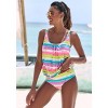 LASCANA Women's Striped Underwire Tankini Top - image 3 of 4