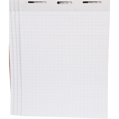 Photo 1 of School Smart Graph Ruled Flip Chart Paper, 27 x 34 Inches, 50 Sheets, pk of 4