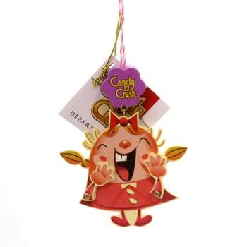 Holiday Ornaments Candy Crush Tiffy Ornament  -  3.25 Inches -  Sweet Department 56  -  4057404  -  Wood  -  Red
